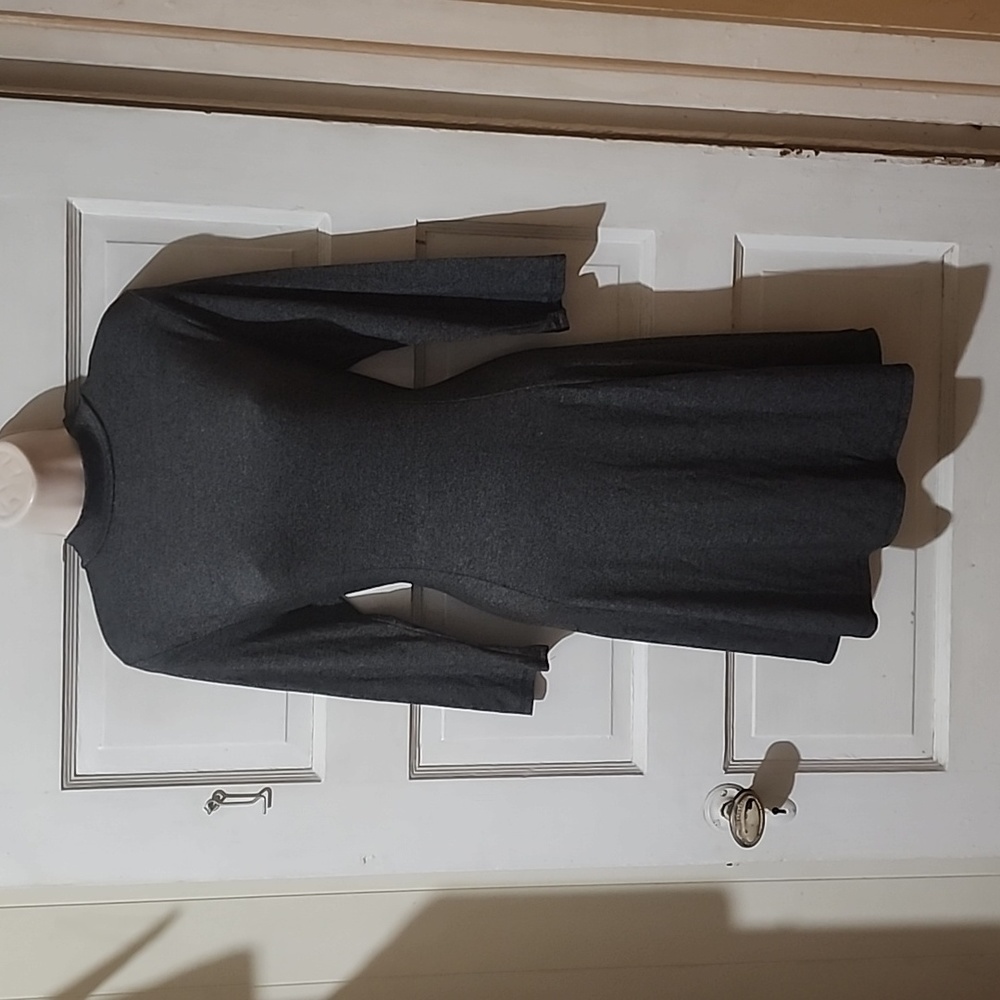 Acemi Gray 3/4 Sleeve Dress Large